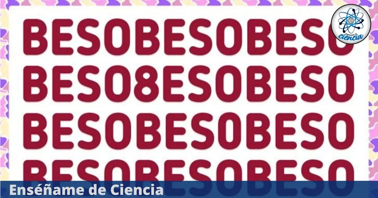 Acertijo visual EXTREMO: Encuentra el número “8350” entre las palabras BESO en menos de 7 segundos