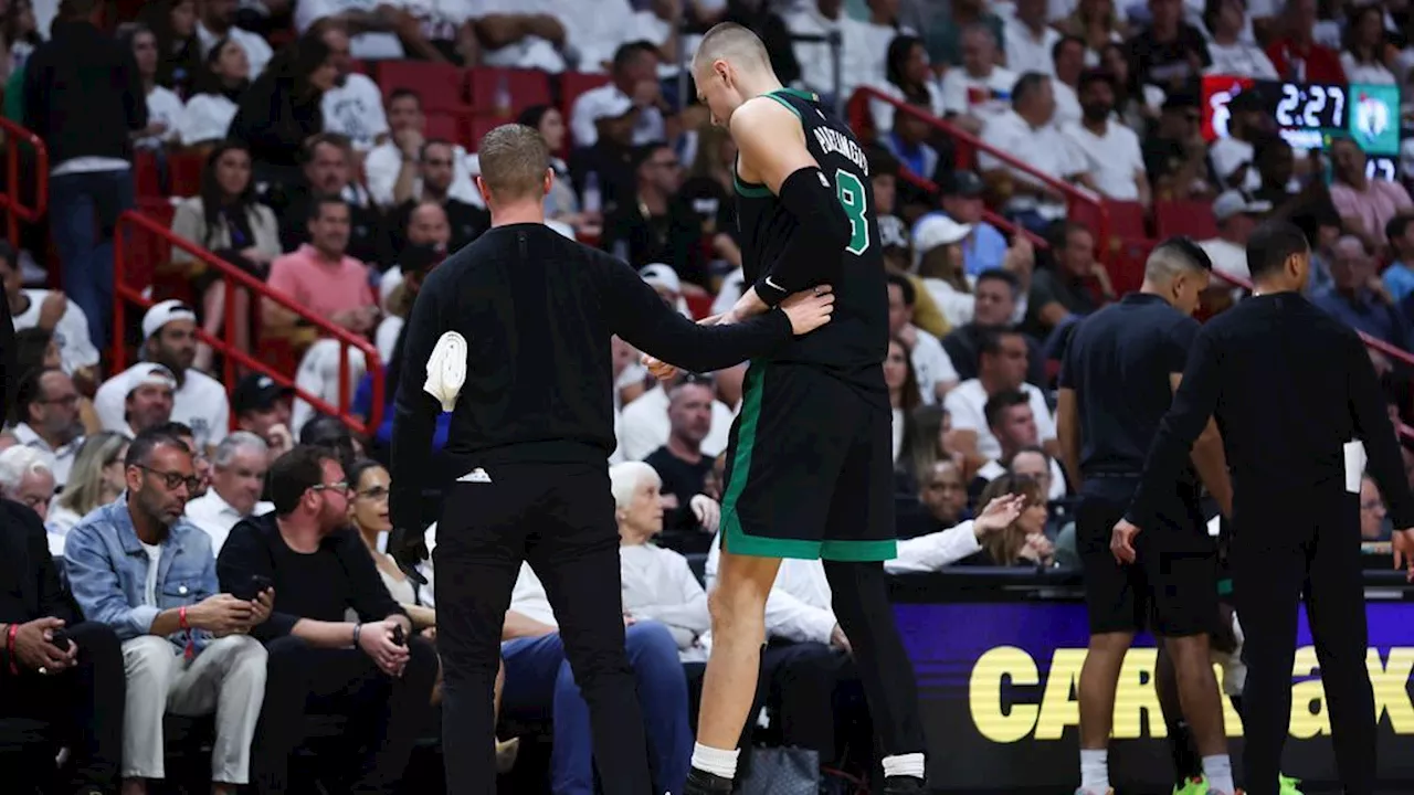 Celtics' Kristaps Porzingis doubtful to return with calf injury