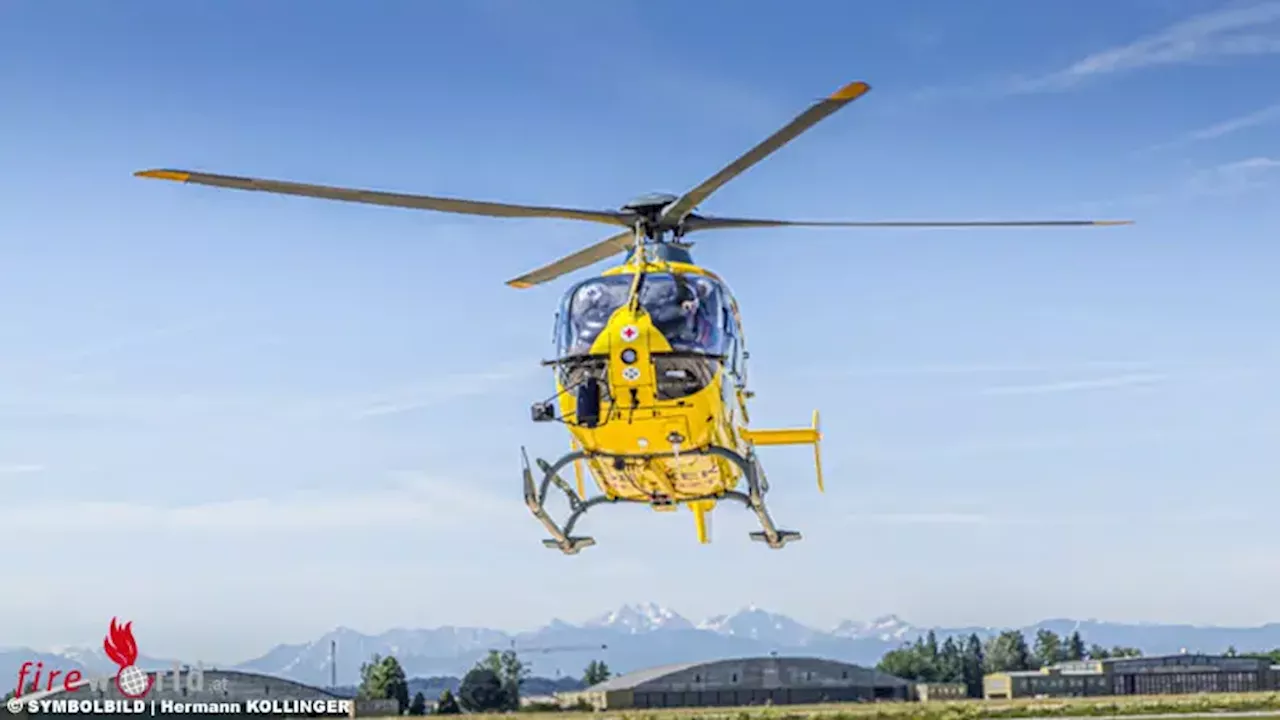 Stmk: Motorradlenker nach Kollision mit Pkw in Frauental an der Laßnitz bewusstlos auf Fahrbahn, Bike brennt