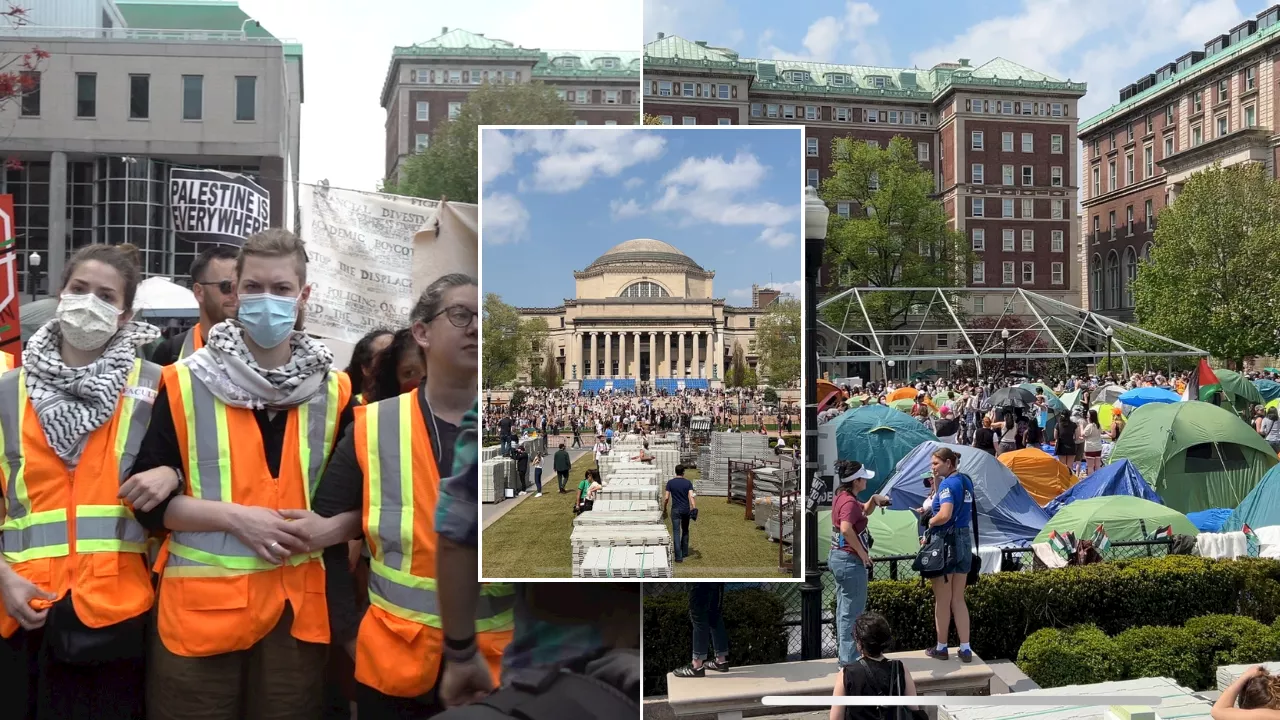 Columbia faculty attempt to block certain students, press from entering encampment until police called