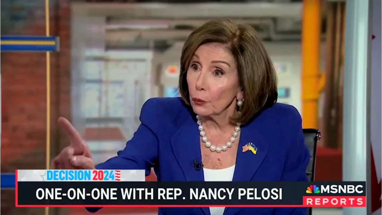 Pelosi accuses MSNBC host of being a Trump 'apologist' for adding context to job numbers