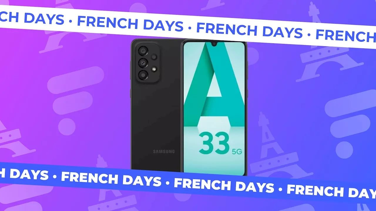 Samsung Galaxy A33 : moitié prix pendant les French Days pour ce smartphone qui reste encore une valeur sûre