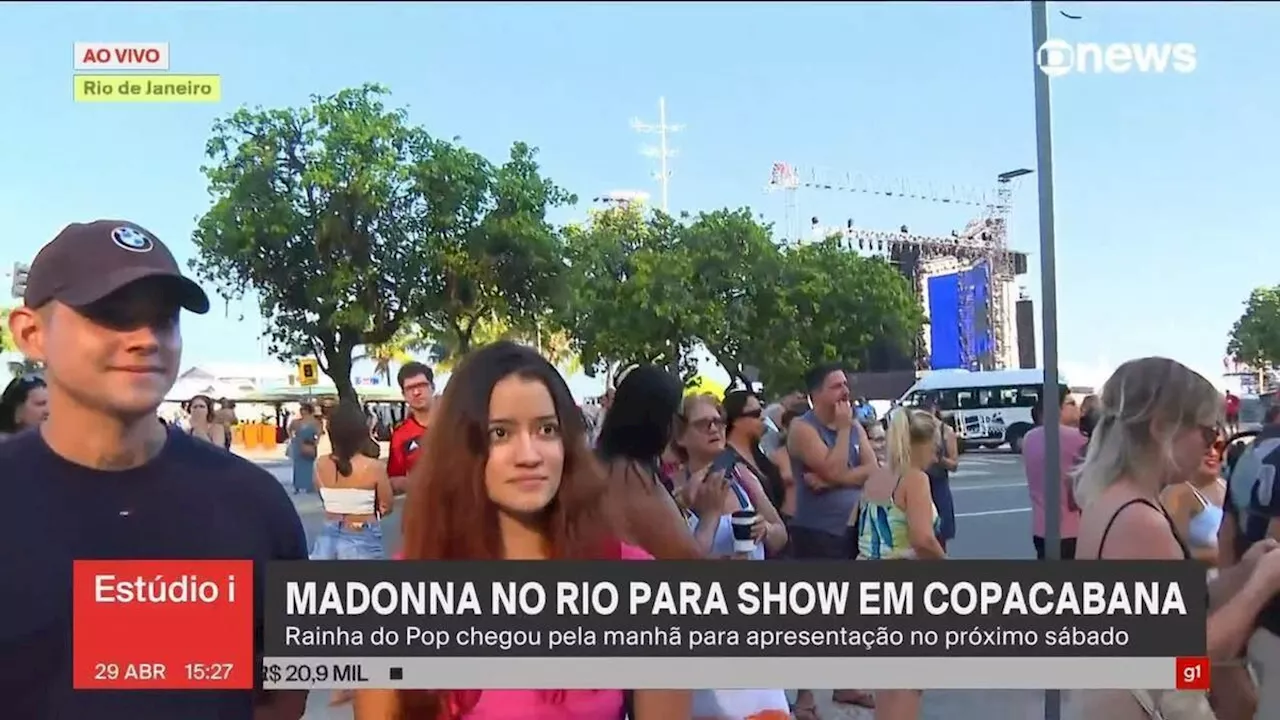 Fãs de Madonna se concentram em frente ao Hotel Copacabana Palace