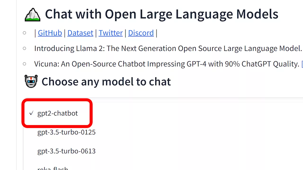 謎の高性能AIモデル「gpt2-chatbot」がChatbot Arenaに登場、GPT-4.5かGPT-5なのではないかと話題に