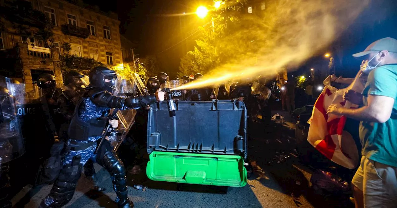 Georgian security forces and protesters clash over ‘foreign agent’ Bill