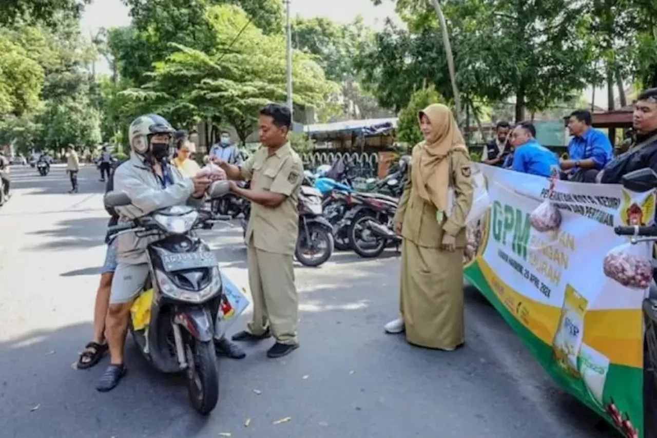 Kendalikan Harga Pangan yang Tinggi, Pemkot Kediri Gelar Gerakan Pangan Murah Drive Thru