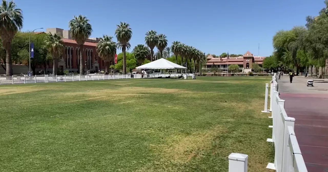 UArizona fences area used in Pro Palestine protests