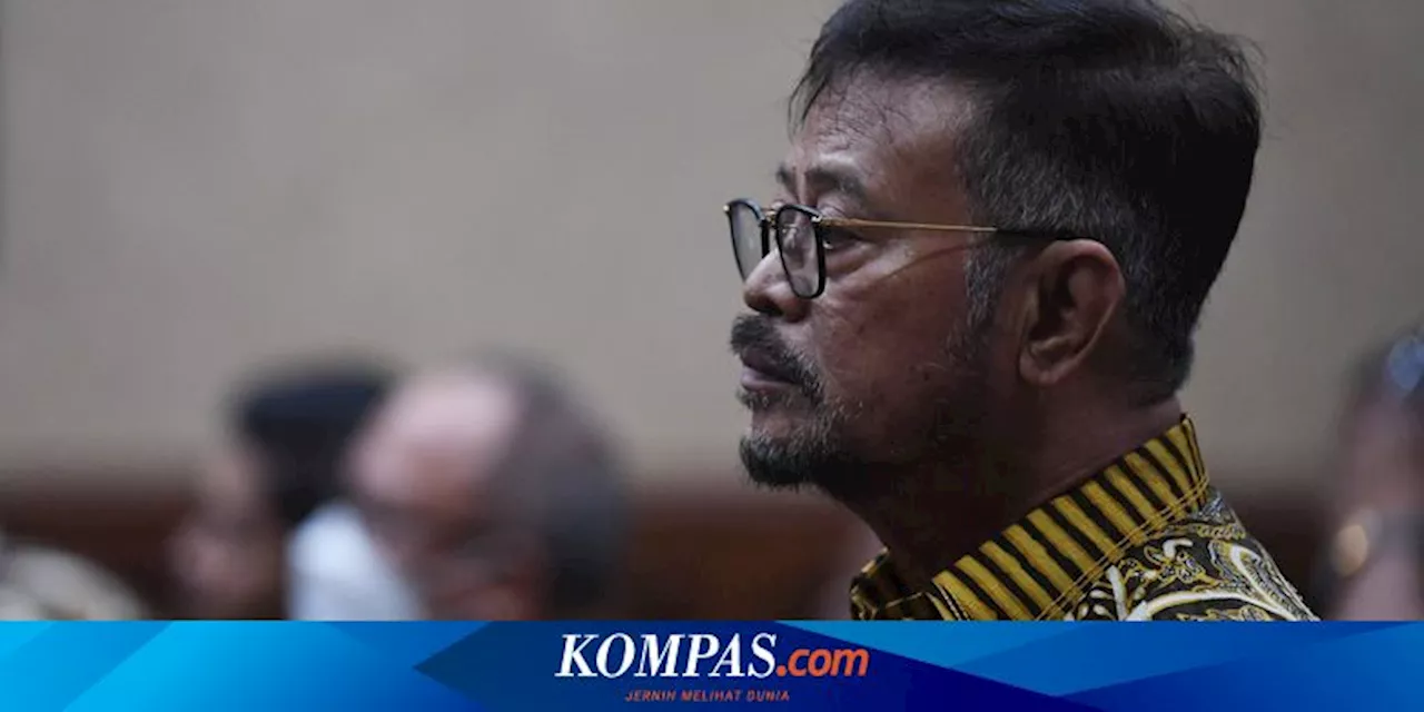 5 Korupsi SYL di Kementan: Biaya Sunatan Cucu, Beli Mobil untuk Anak, hingga Bayar Biduan