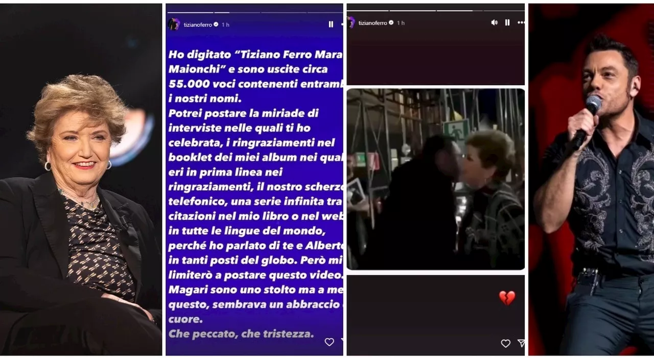 Tiziano Ferro una Belva contro Mara Maionchi: «Ti ho sempre ringraziata, che tristezza. Questo video ti smenti