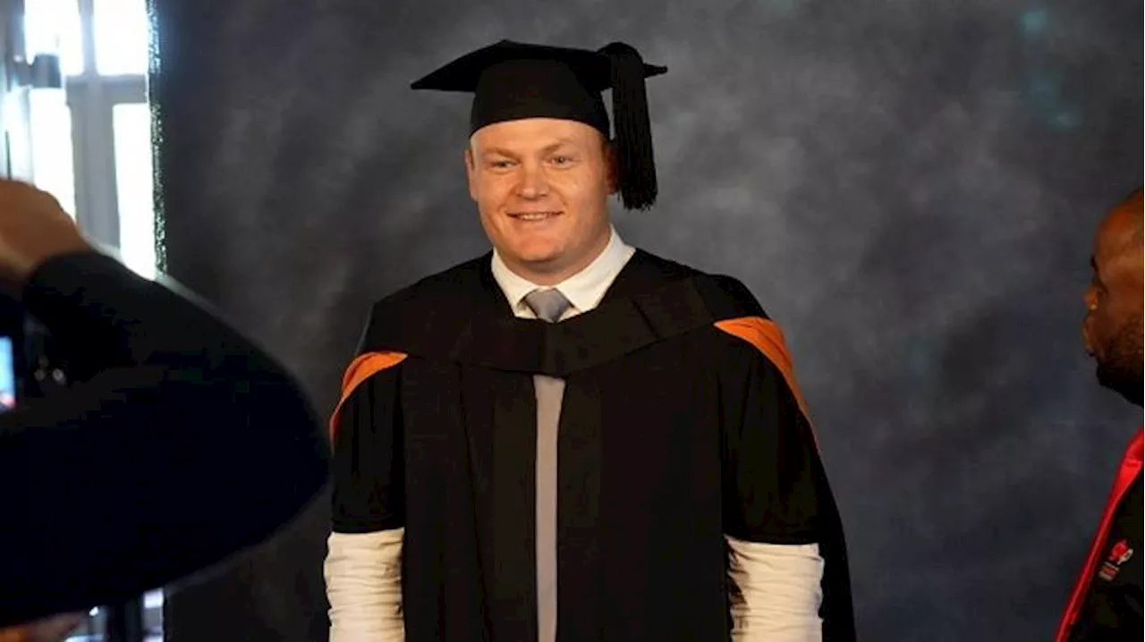 Former Springbok captain Adriaan Strauss receives MBA at NWU, with distinction