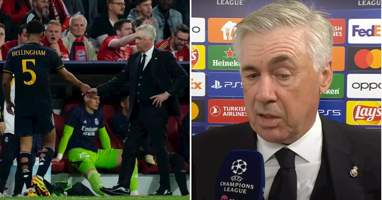 Why Carlo Ancelotti brought Jude Bellingham off in Real Madrid's draw with Bayern Munich