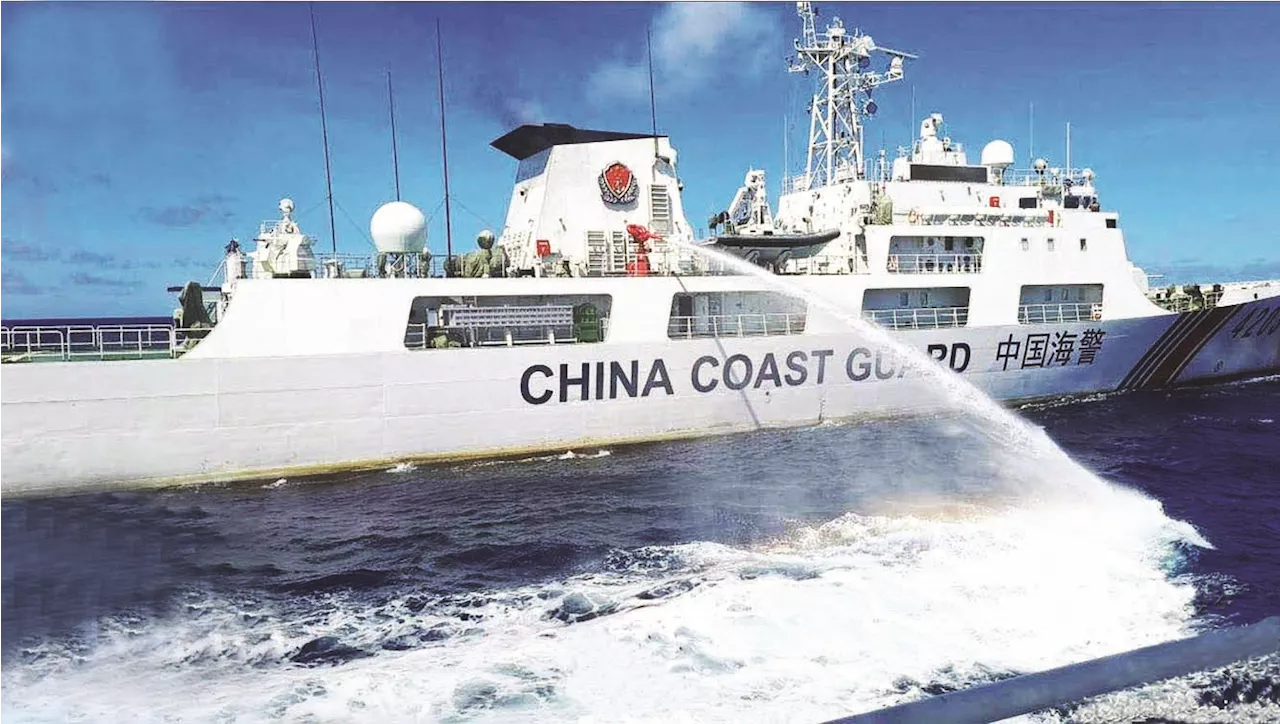 Philippines says China Coast Guard fired water cannon at its vessels