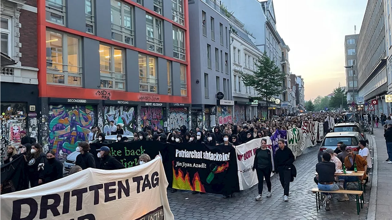 Mai-Demos in Hamburg: Einsatz der Polizei beginnt