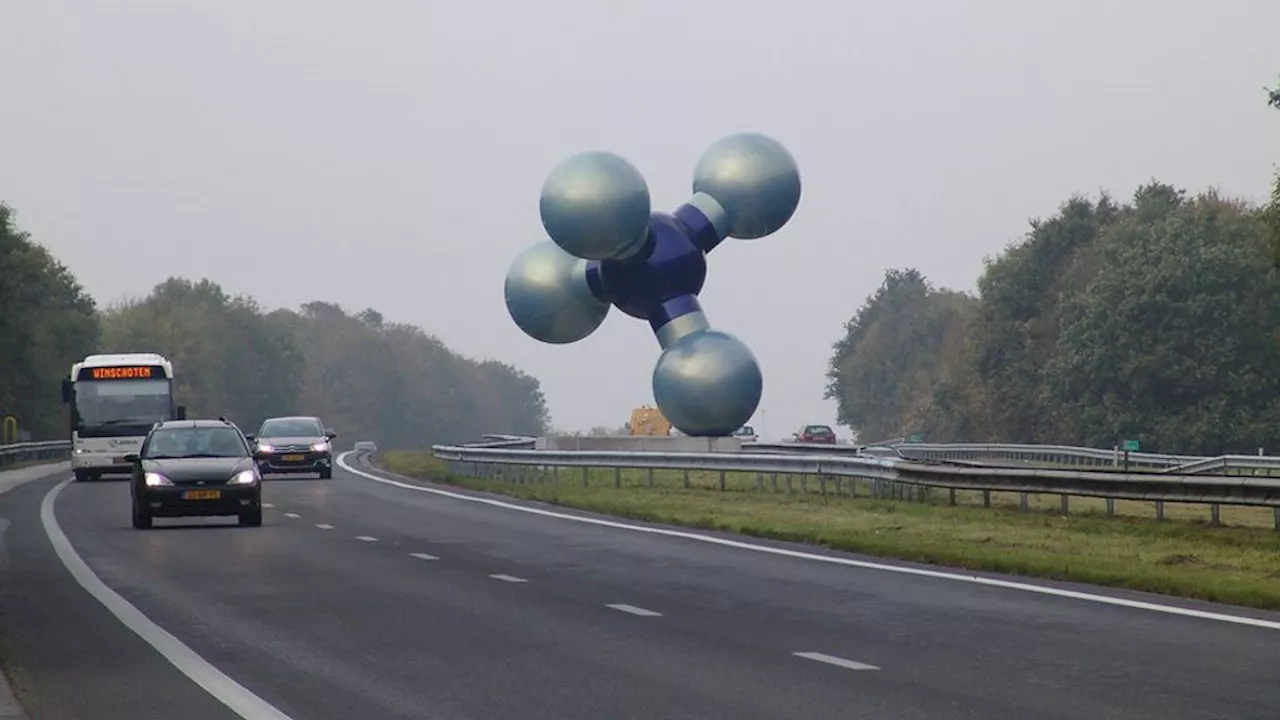 Beeld van gasmolecuul verdwijnt uit middenberm van Groningse A7