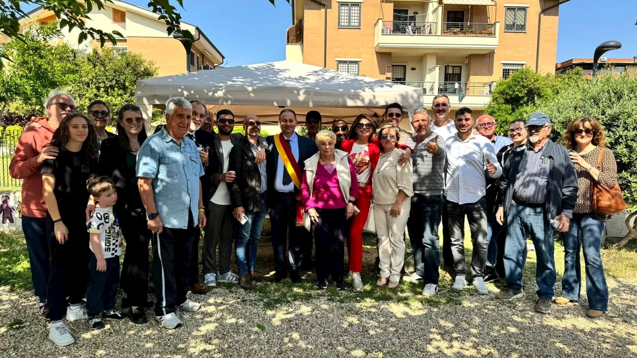 Villa Verde, al parco Aurora la prima pietra del playground dedicato agli sport