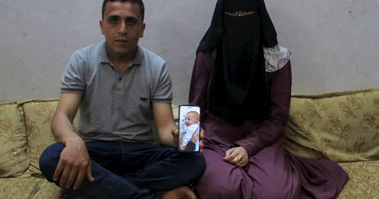 Gaza war separates parents from their new born baby