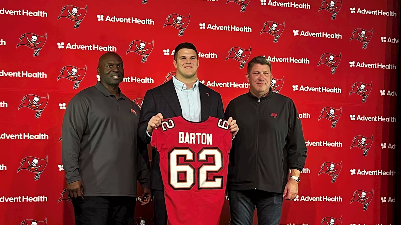 WATCH: Go Behind the Scenes During New Buccaneers C Graham Barton's Draft Day