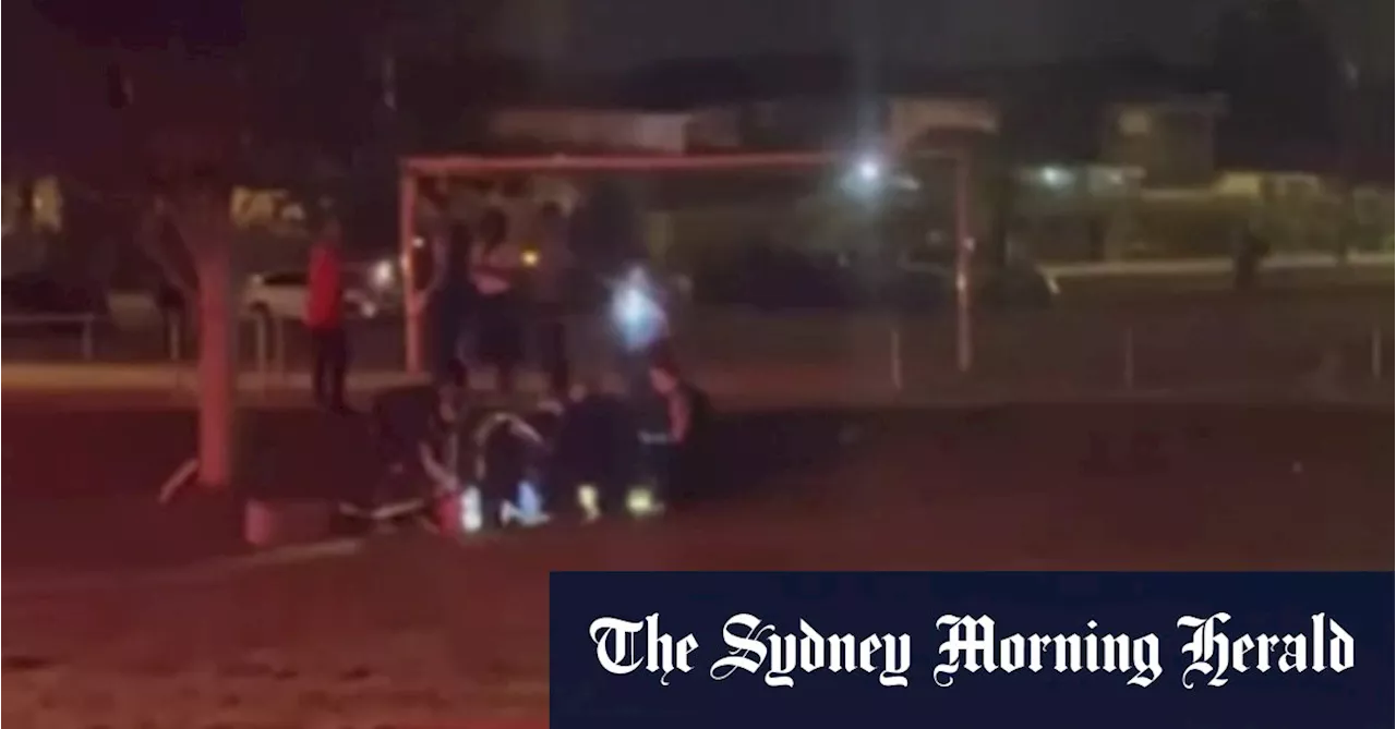 Man slashed across neck with box cutter during Sydney soccer match