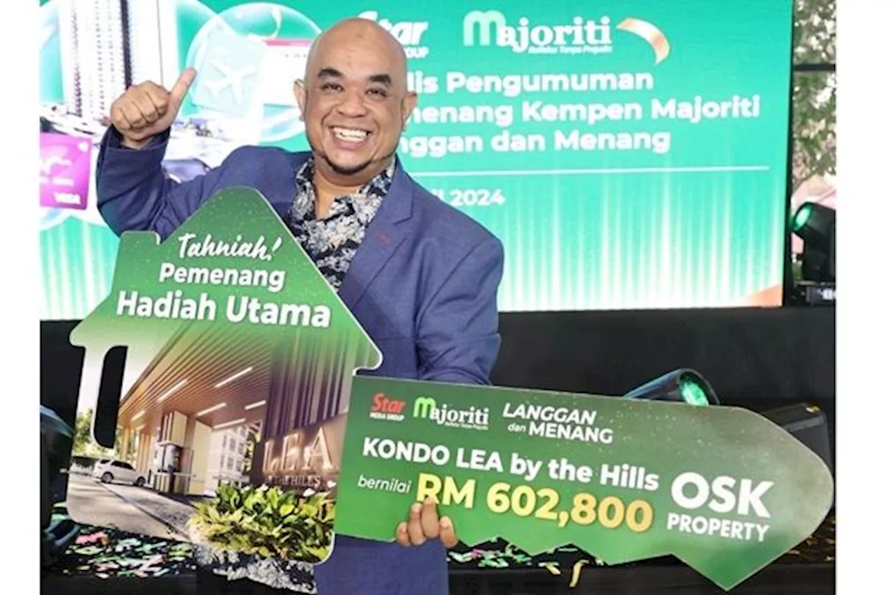 Graphic designer wins RM600,000 condo in Majoriti Langgan & Menang 2023 campaign