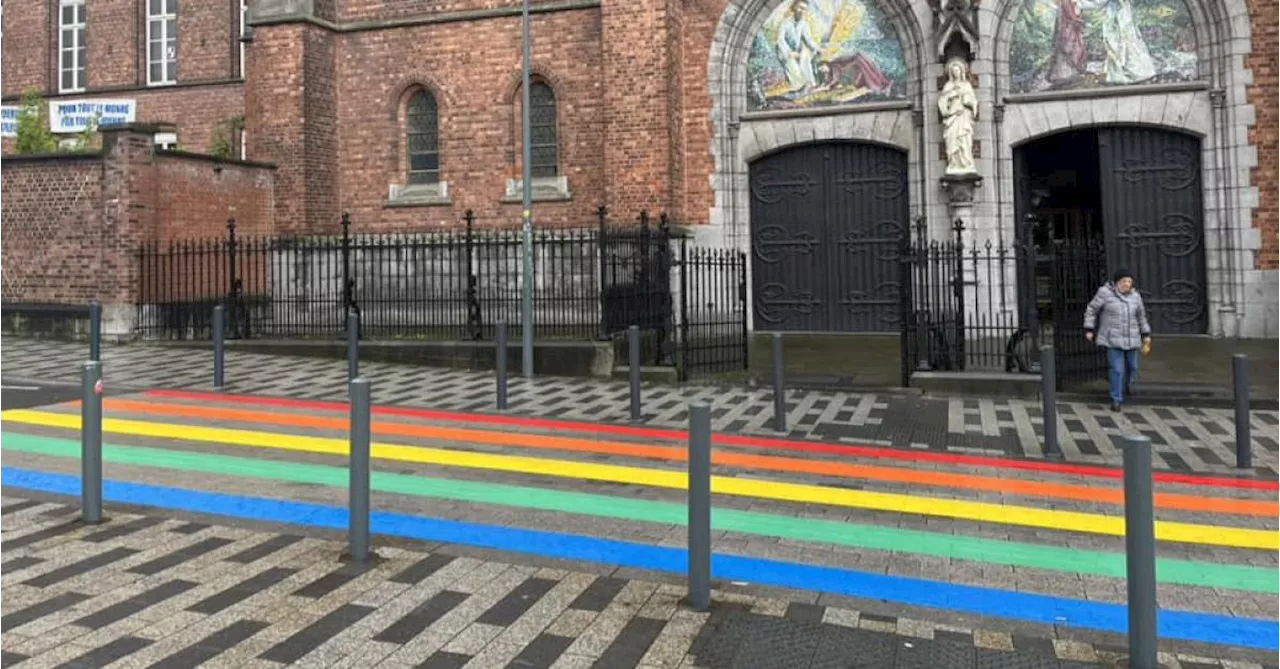 La Commune de Jette repeint ses passages piétons en arc-en-ciel: «Ils sont toujours légaux»