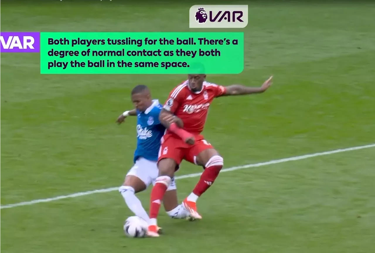 Howard Webb admits Nottingham Forest should have had penalty against Everton as VAR audio released...