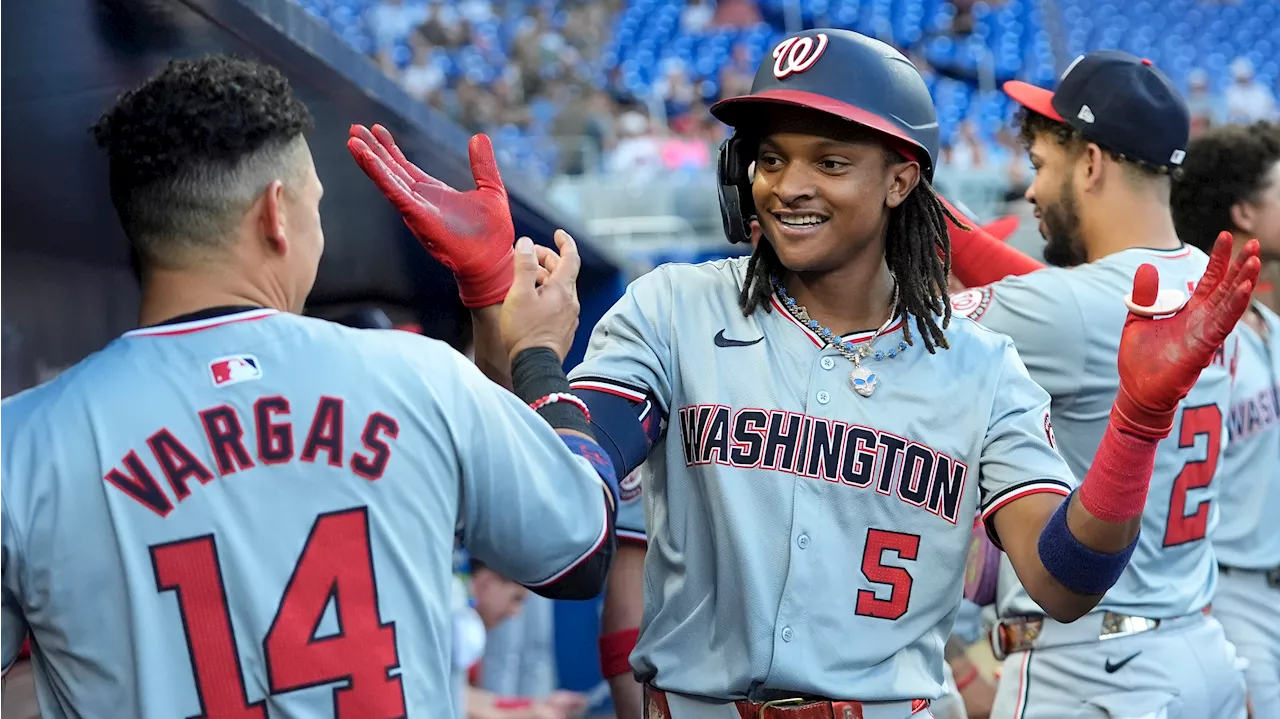 Abrams homers as Nationals complete four-game sweep of NL-worst Marlins