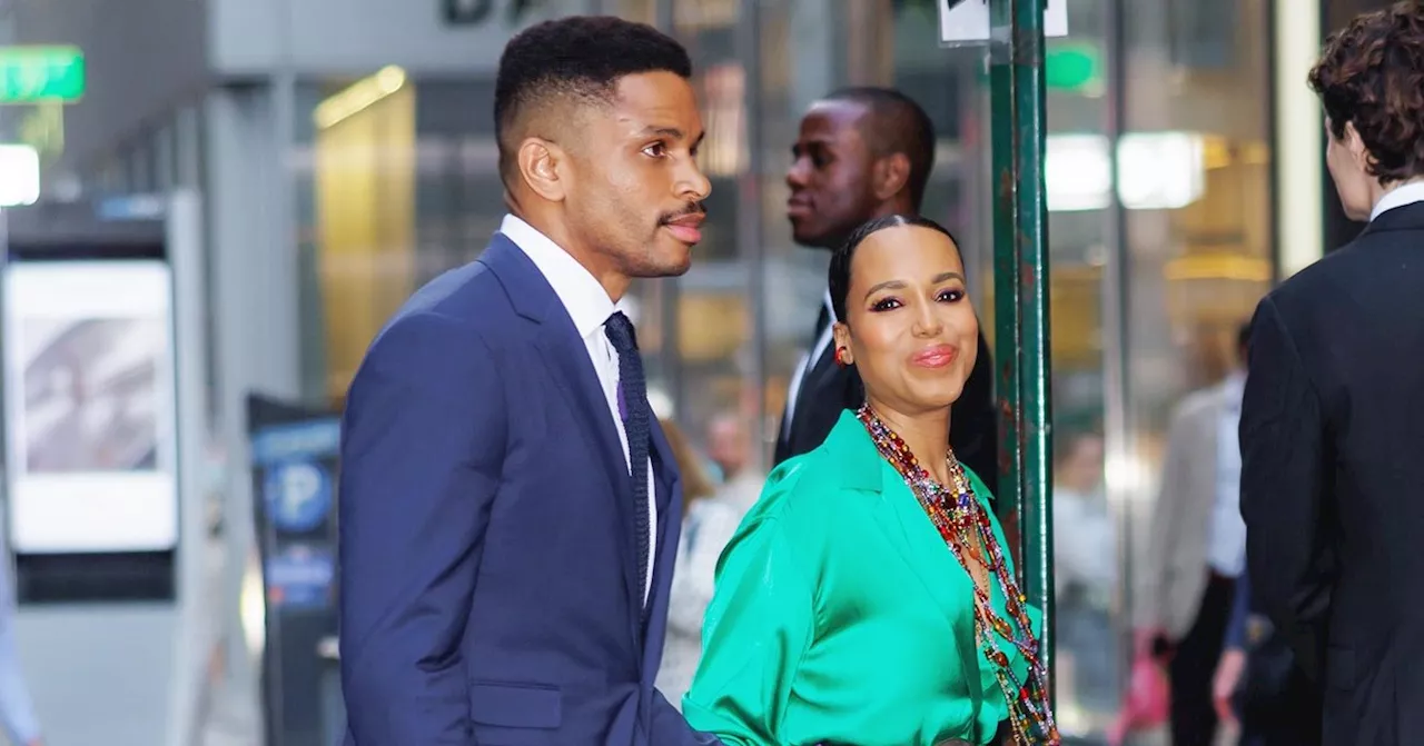 Kerry Washington and Husband Nnamdi Asomugha Attend Ralph Lauren Show