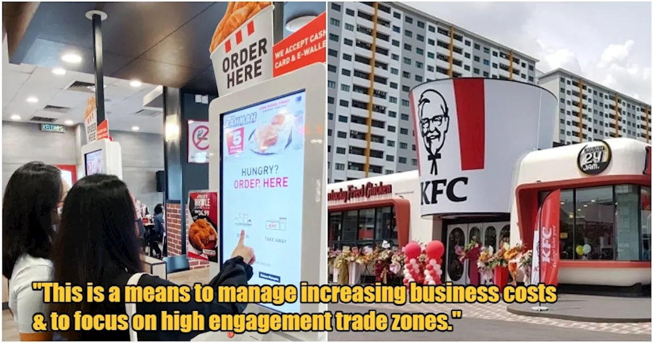 KFC M'sia Shuts Down 108 Outlets Due to Tough Economic Conditions, Employees Will be Relocated