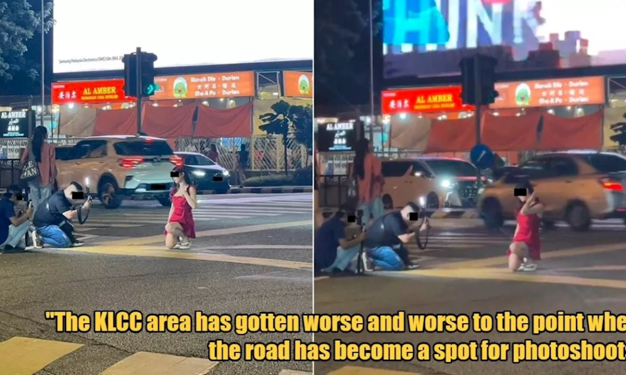 Should M'sia Block Views Like Japan? Woman has Photoshoot in the Middle of KL Traffic Intersection