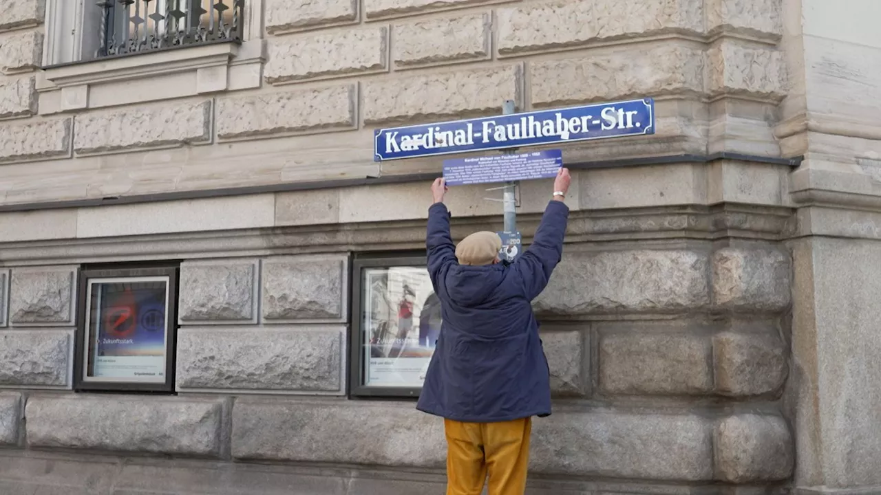 Aktionskünstler kritisiert Straßennamen in München