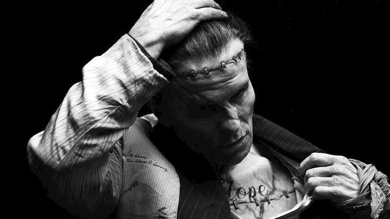 Christian Bale debuts shock Frankenstein transformation with gory stitches and prosthetics in...