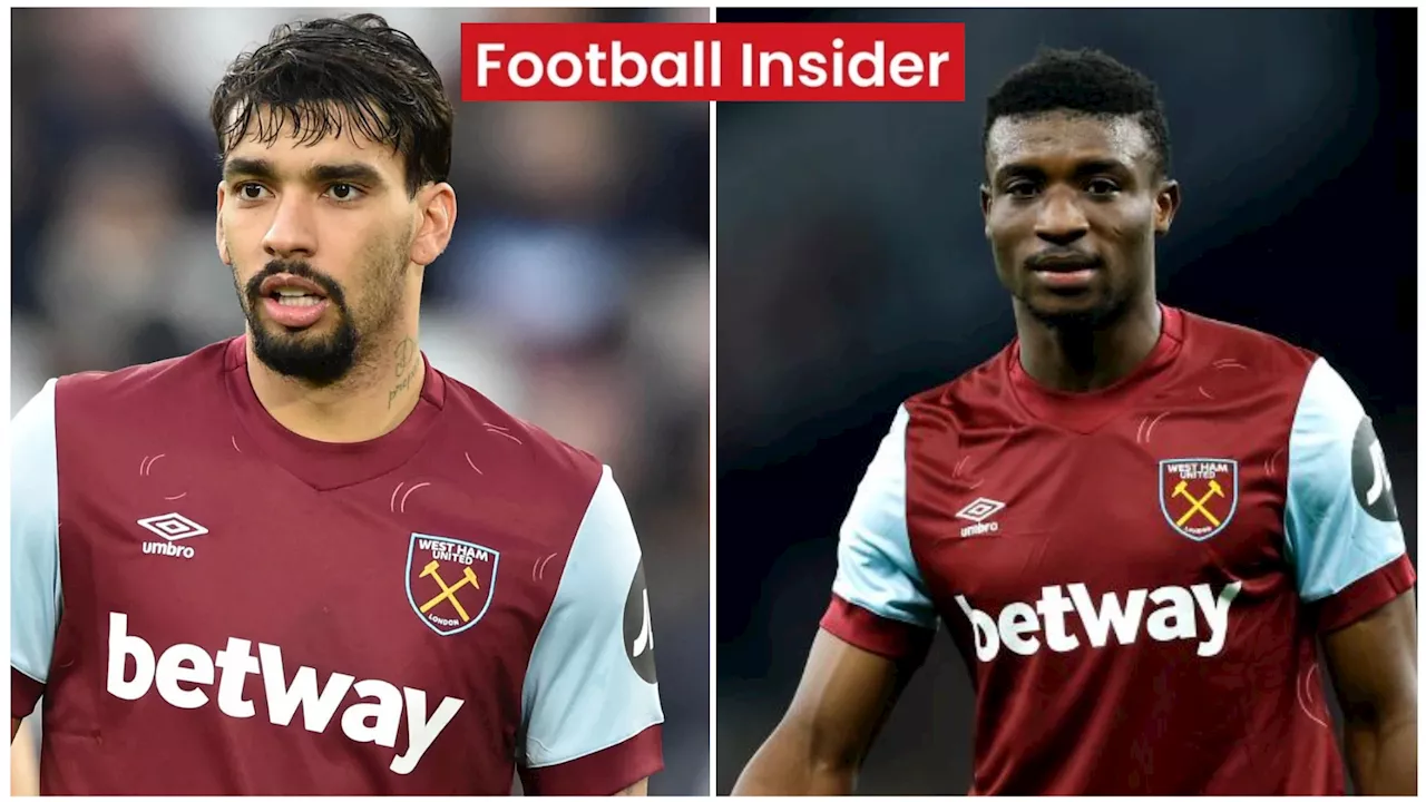 Mohammed Kudus and Lucas Paqueta could now leave West Ham