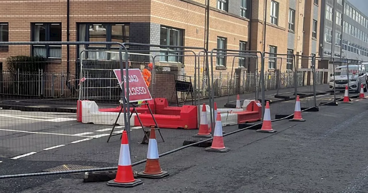 Emergency road closure in Glasgow's Finnieston as Scottish Water say timescale 'unknown'