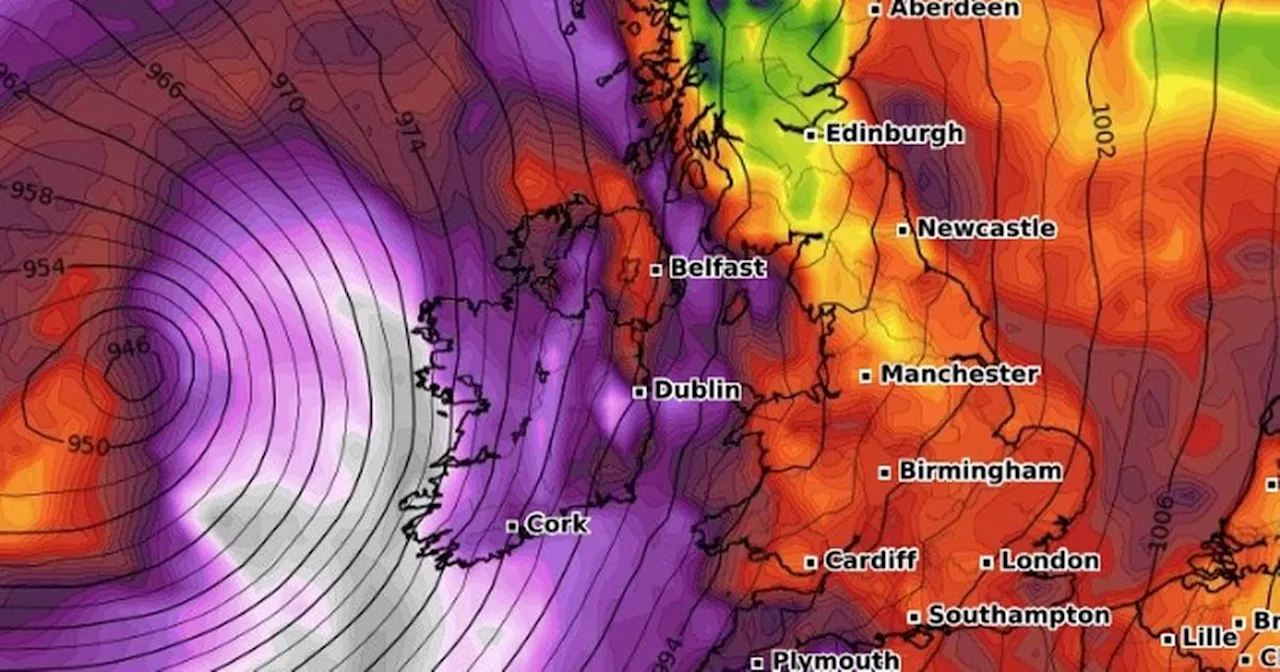 Storm Kathleen: New weather map shows precise time storm will hit Ireland