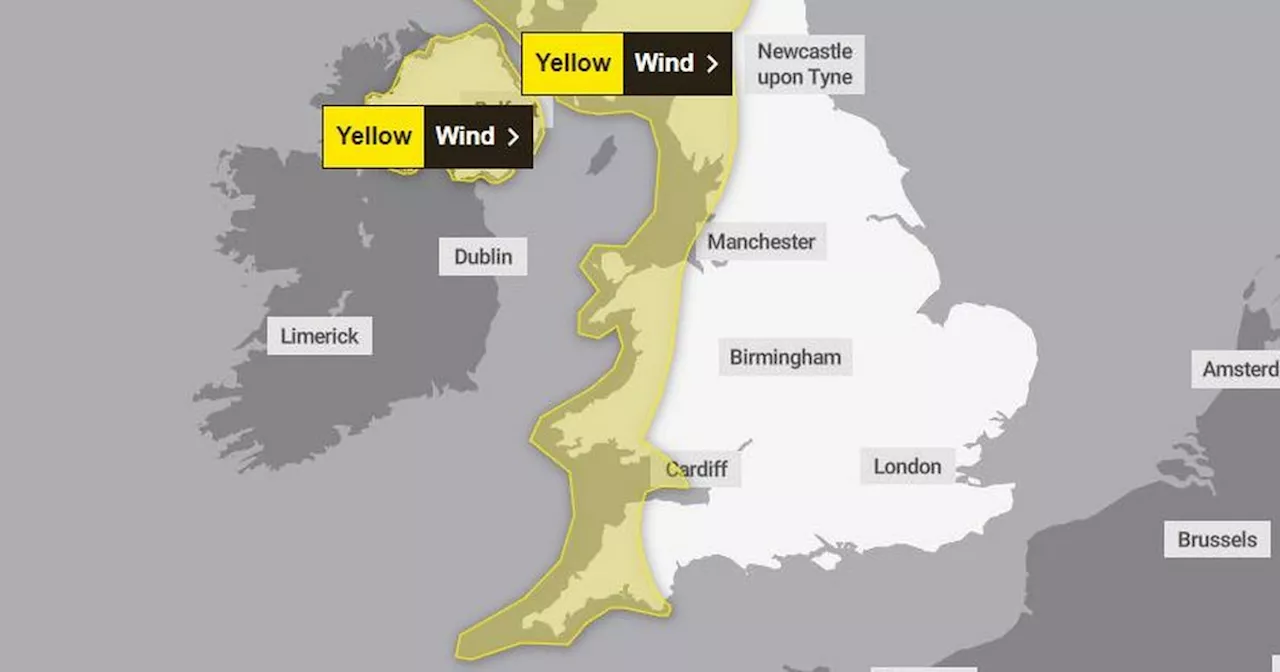 All the places where weather warnings are in place as Storm Kathleen to hit