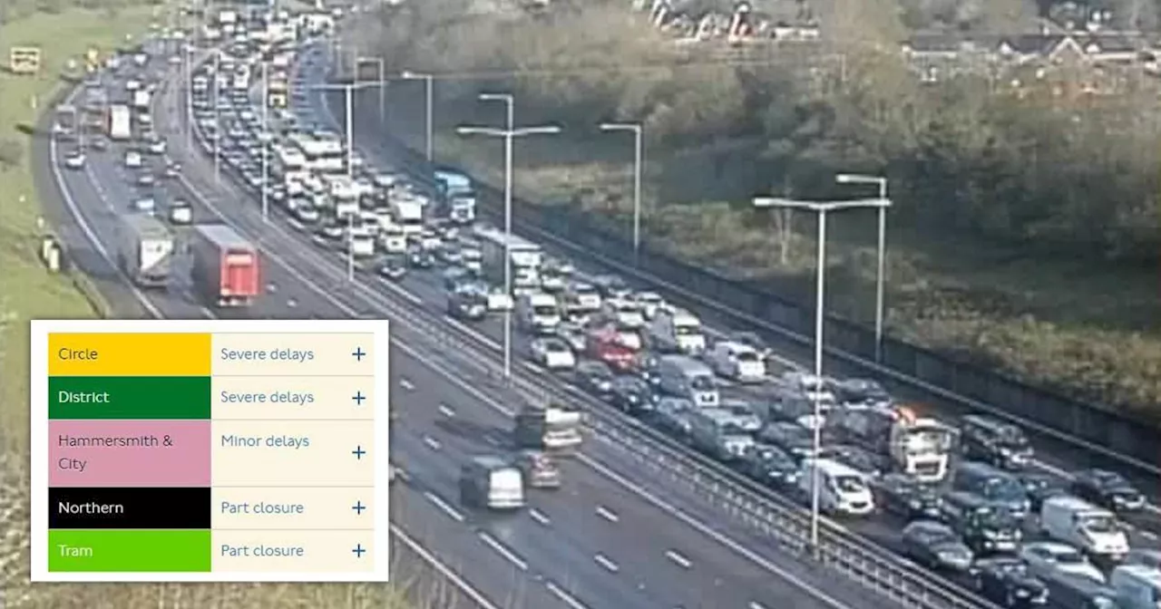 Serious single-car crash causes closure and delays on M25 in Surrey