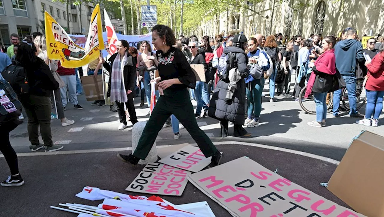 Grève dans les secteurs du social et du médico-social : 400 personnes manifestent à Montpellier