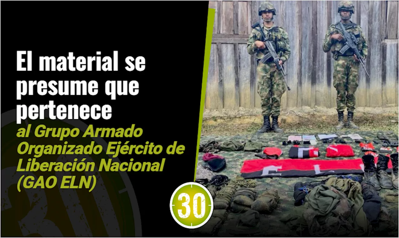 Hallazgo de material de guerra en el vereda Lejanías del municipio de Remedios, Antioquia