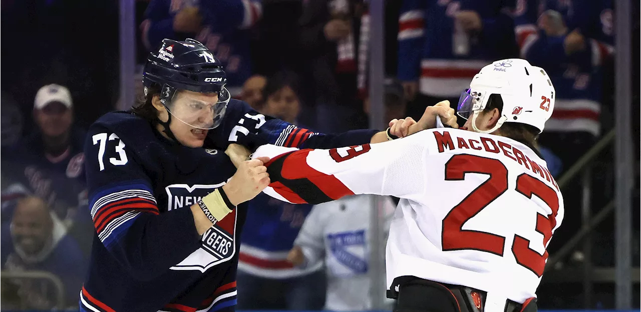 Rangers and Devils Engage in Multiple Fights During Game