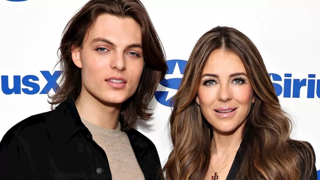 ‘Twin-like’: Liz Hurley’s son is her lookalike