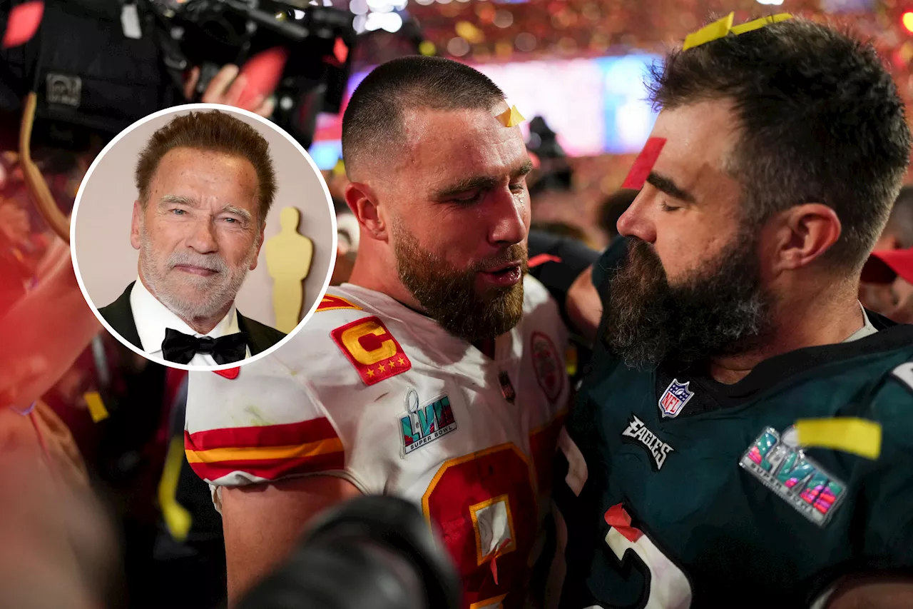 Arnold Schwarzenegger Reveals Travis Kelce, Jason Kelce Secret