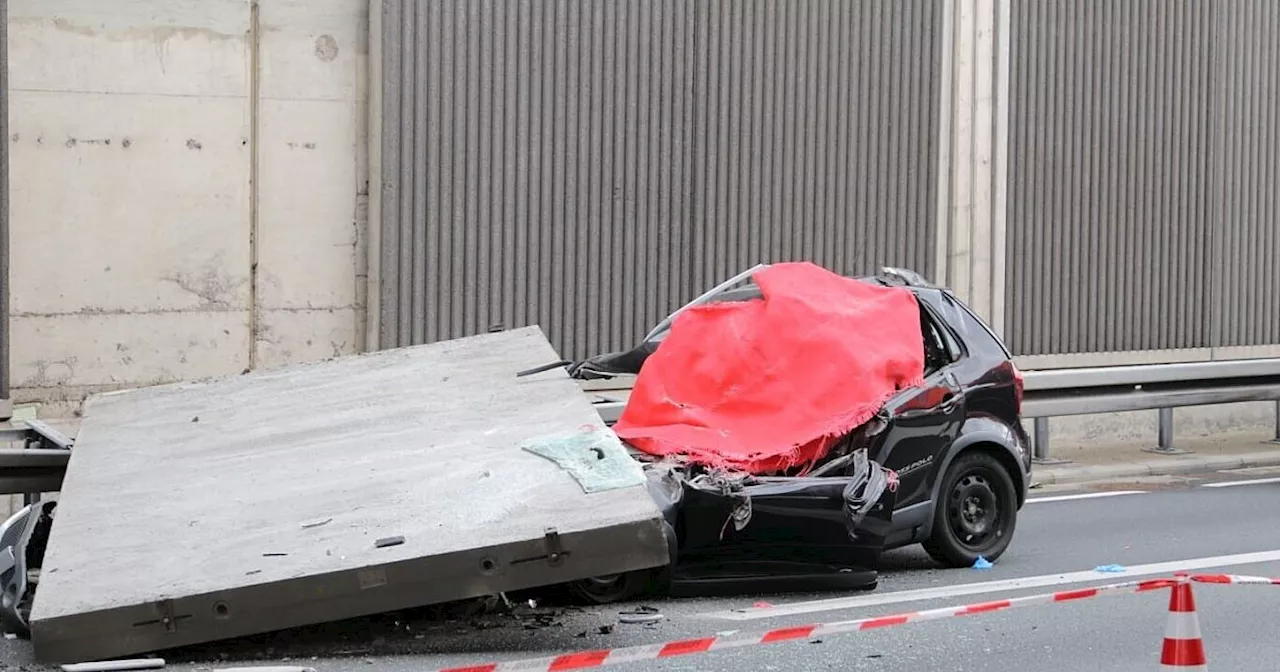 Frau auf Autobahn von Lärmschutzwand erschlagen – Anklage zugelassen