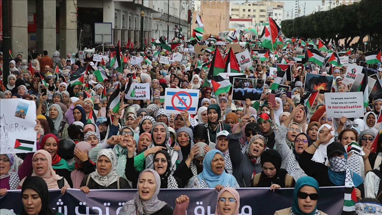 بعد 'نصف عام من الإبادة'.. آلاف المغاربة يطالبون بوقف حرب غزة