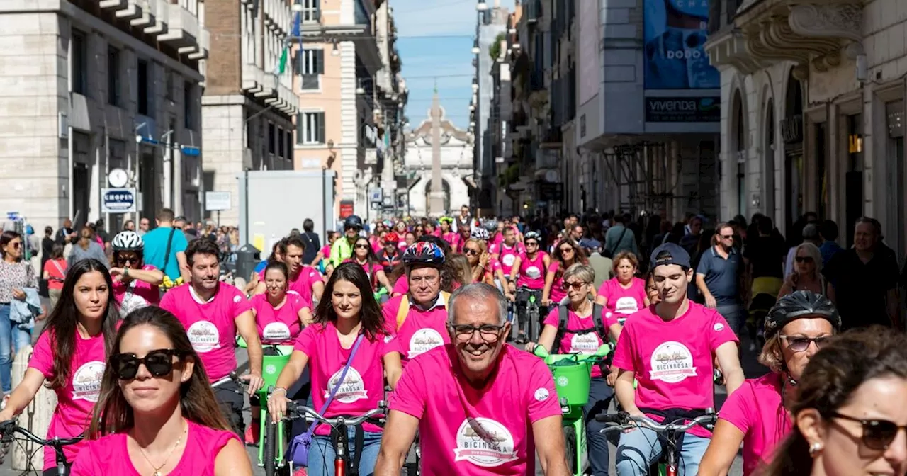 Torna 'Bicinrosa', in sella contro cancro al seno