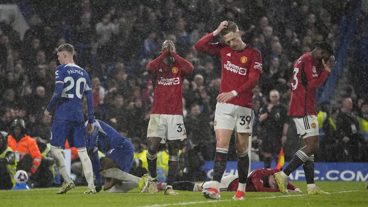 Manchester United Players React to Penalty Decision in Match Against Chelsea