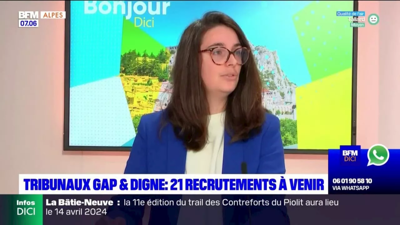 Gap et Digne-les-Bains: 21 recrutements à venir dans les tribunaux