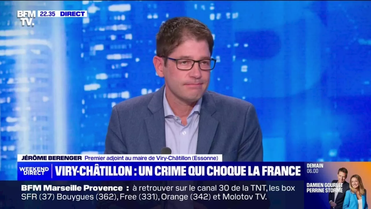 'Je pense à la douleur [que sa maman] doit vivre dans ces instants': Jérôme Berenger, adjoint au maire de Viry-Châtillon, réagit à la mort de l'adolescent tabassé