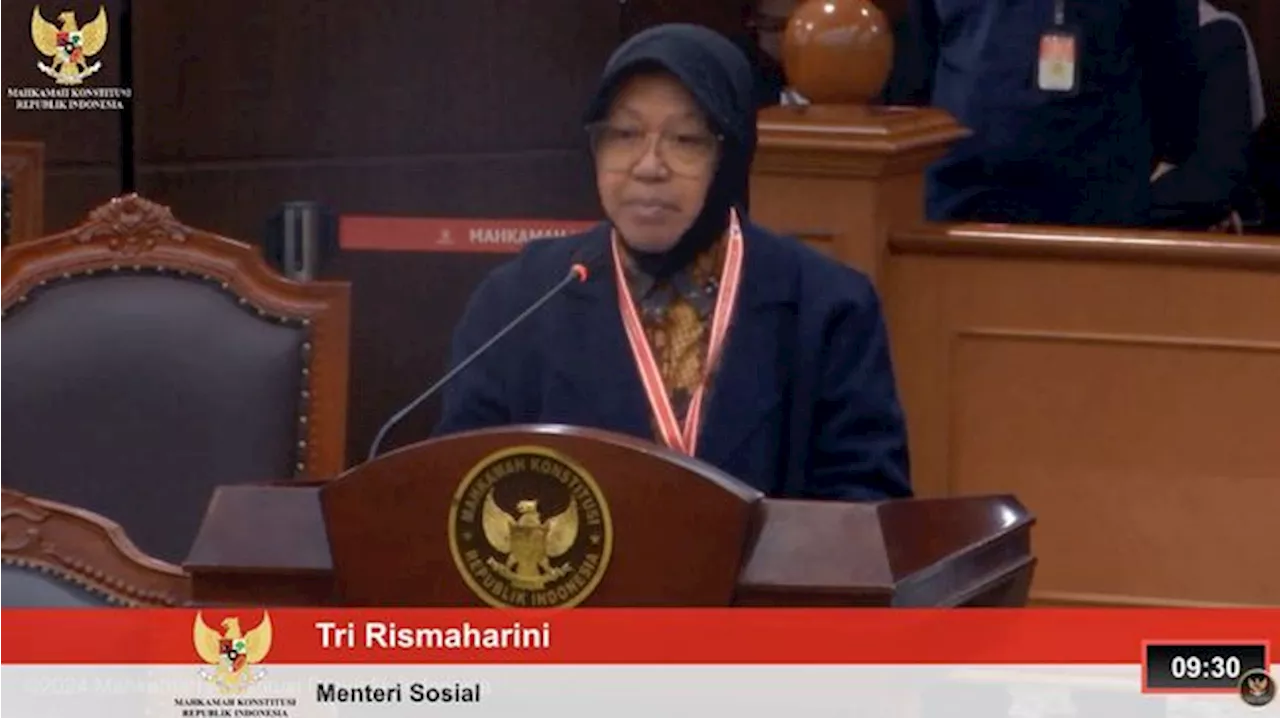 Menteri Sosial Tri Rismaharini Menghadiri Sidang PHPU di Mahkamah Konstitusi