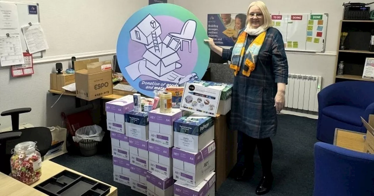 Larkhall kids charity have been given £500 worth of stationery supplies