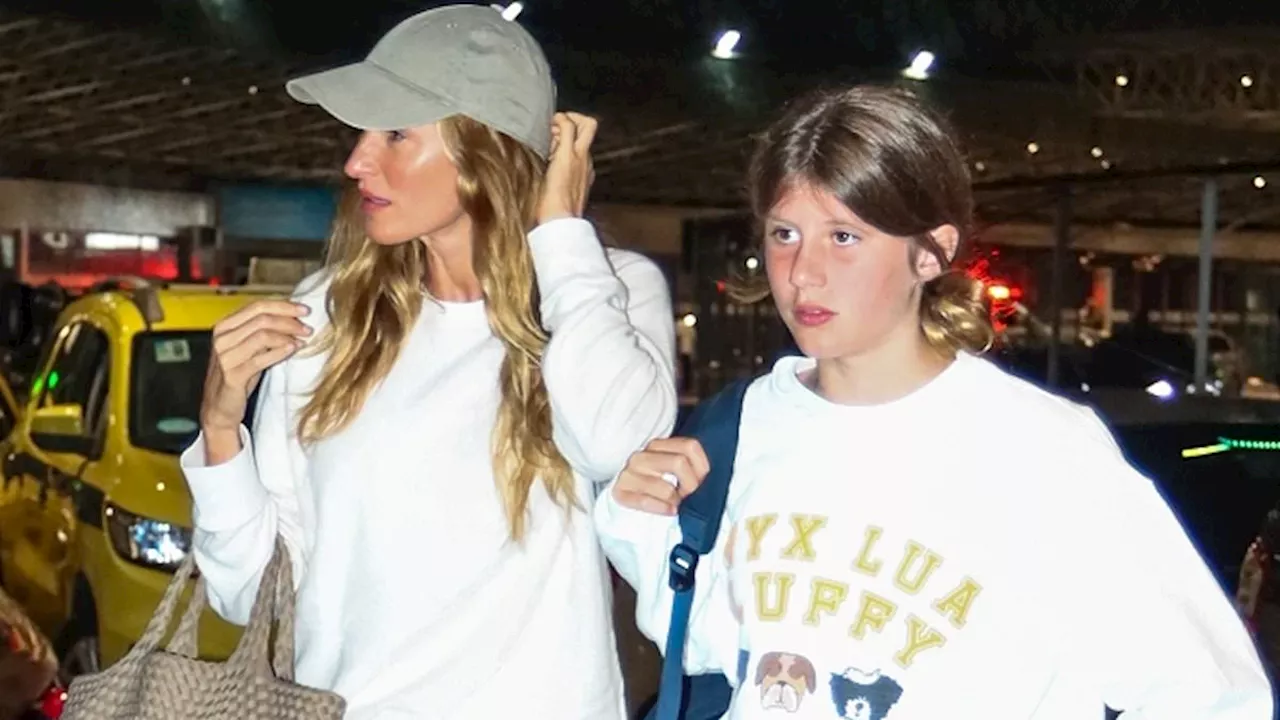 Gisele Bündchen and Daughter Vivian Look Like Twins as They Jet Out of Brazil